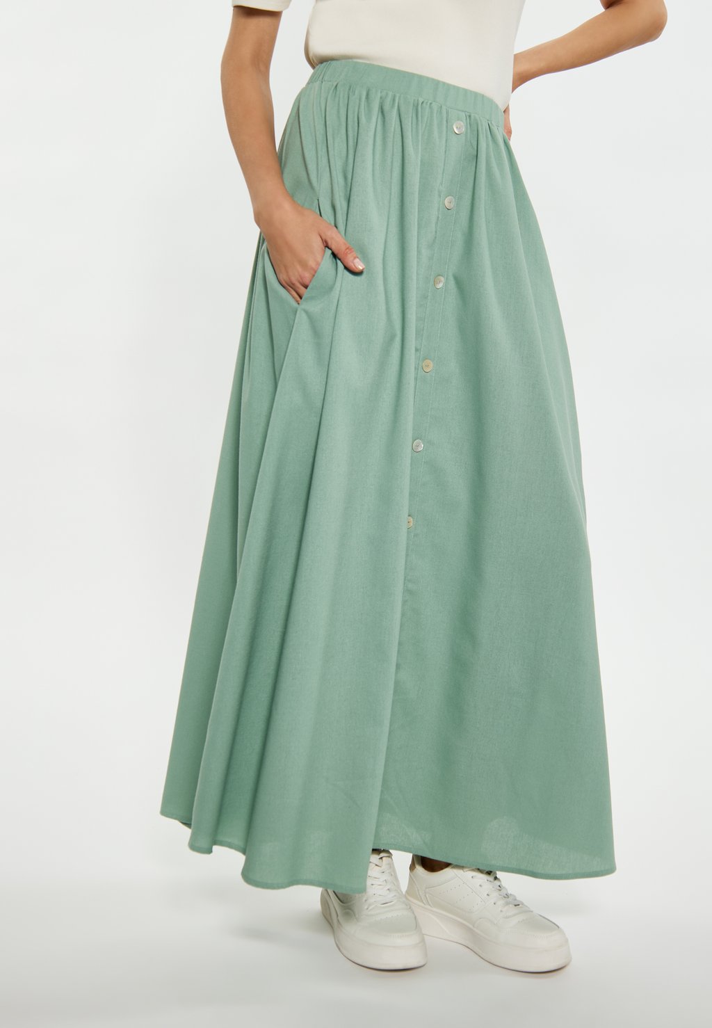 Длинная юбка usha, зеленый