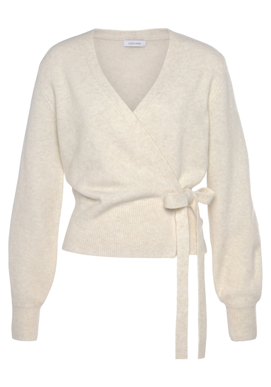 

Толстовка LASCANA Wickelstrickjacke, кремовый