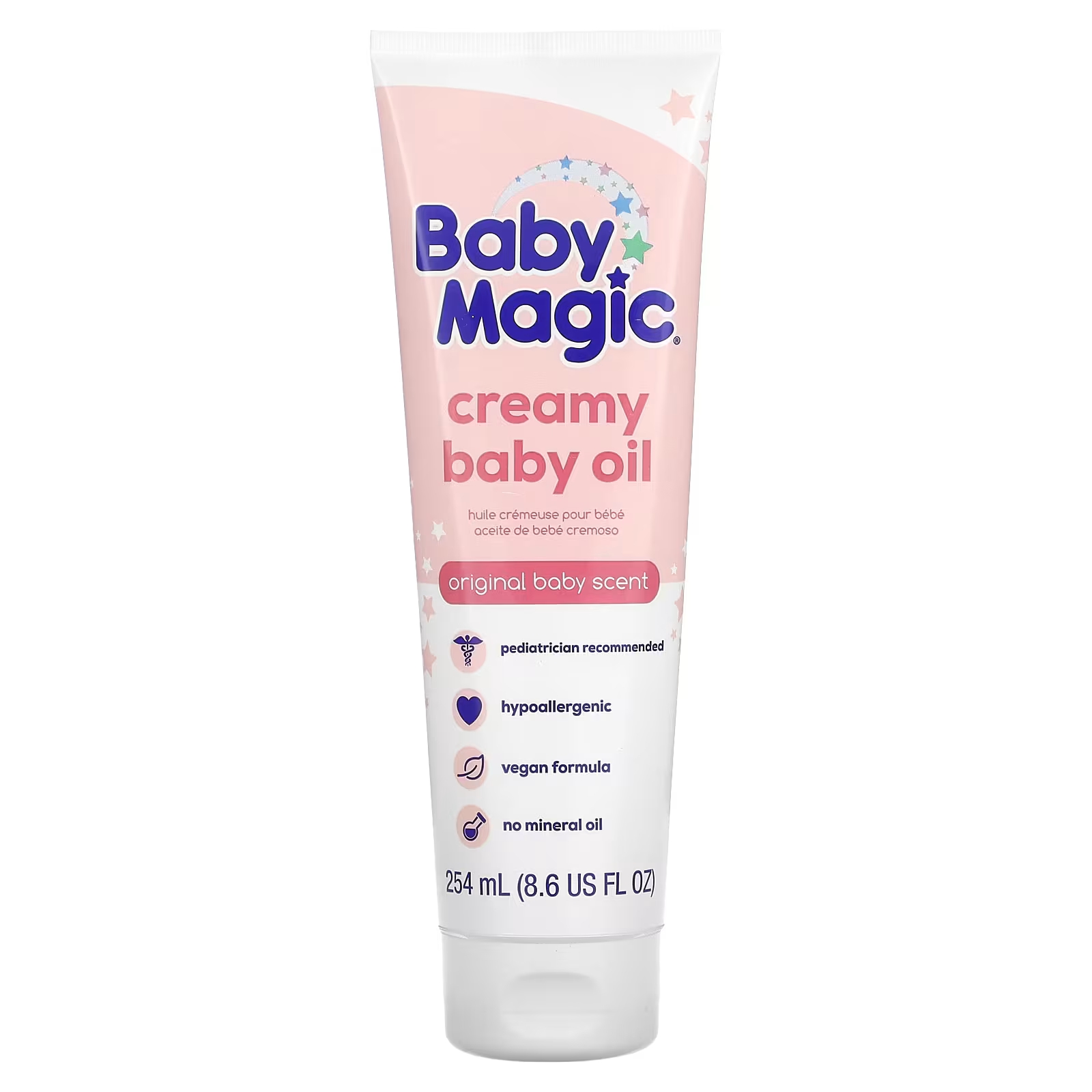 Baby Magic Creamy Baby Oil Original Baby 8,6 жидких унций (254 мл) цена и фото