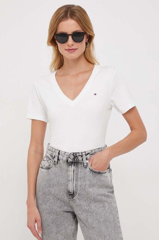 

Хлопковая футболка Tommy Hilfiger, белый