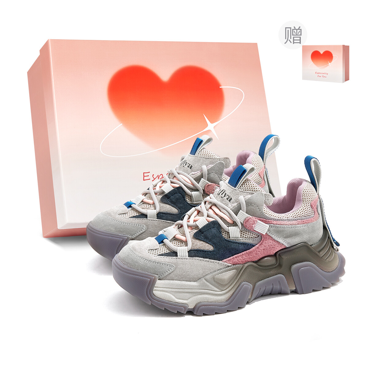 

Кроссовки SAFIYA Chunky Sneakers Women's Low-top, фиолетовый