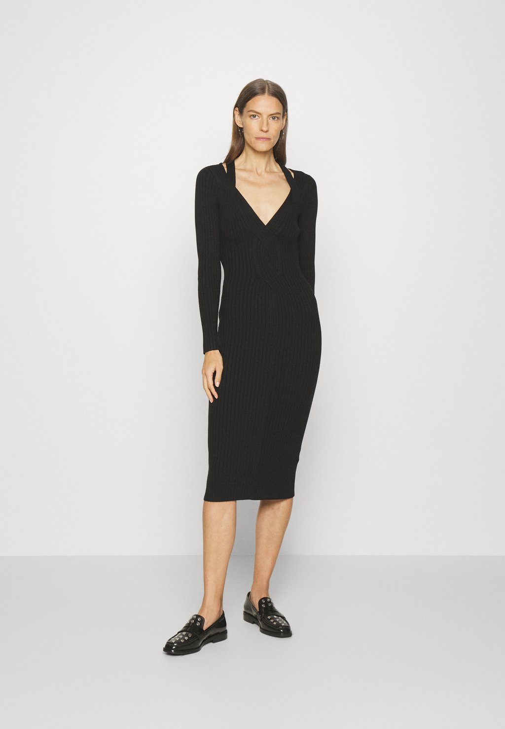 Платье-джемпер DRESS DKNY, черный платье джемпер angolo dress fiorucci черный