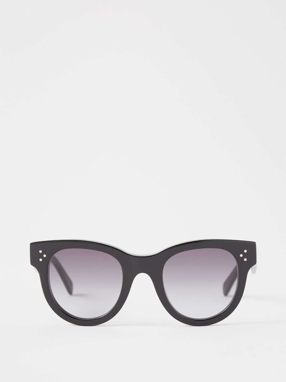 

Круглые солнцезащитные очки из ацетата Celine Eyewear, черный