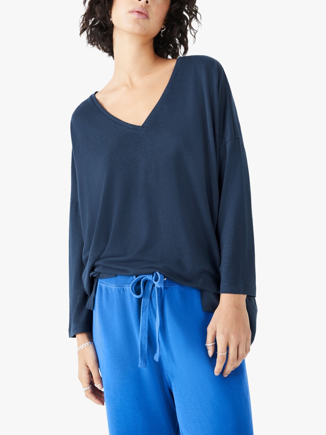 

hush Топ Chesten Linen Blend, Midnight