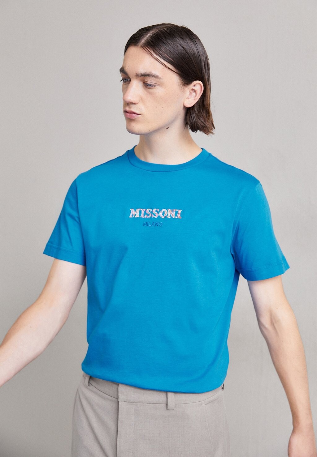 

Футболка с принтом Missoni, синий