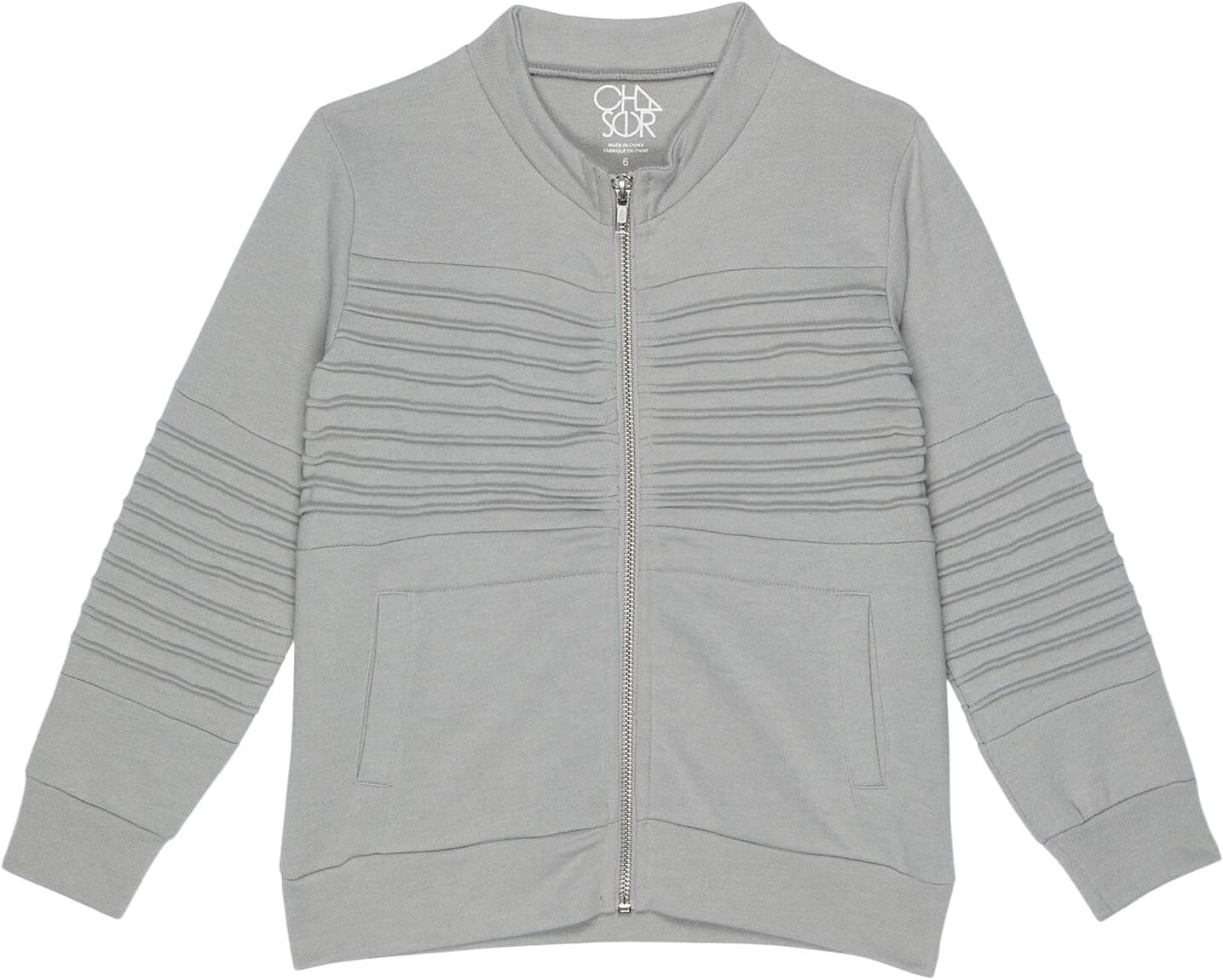 

Куртка Chaser Mock Neck Moto Zip Jacket, цвет Platinum