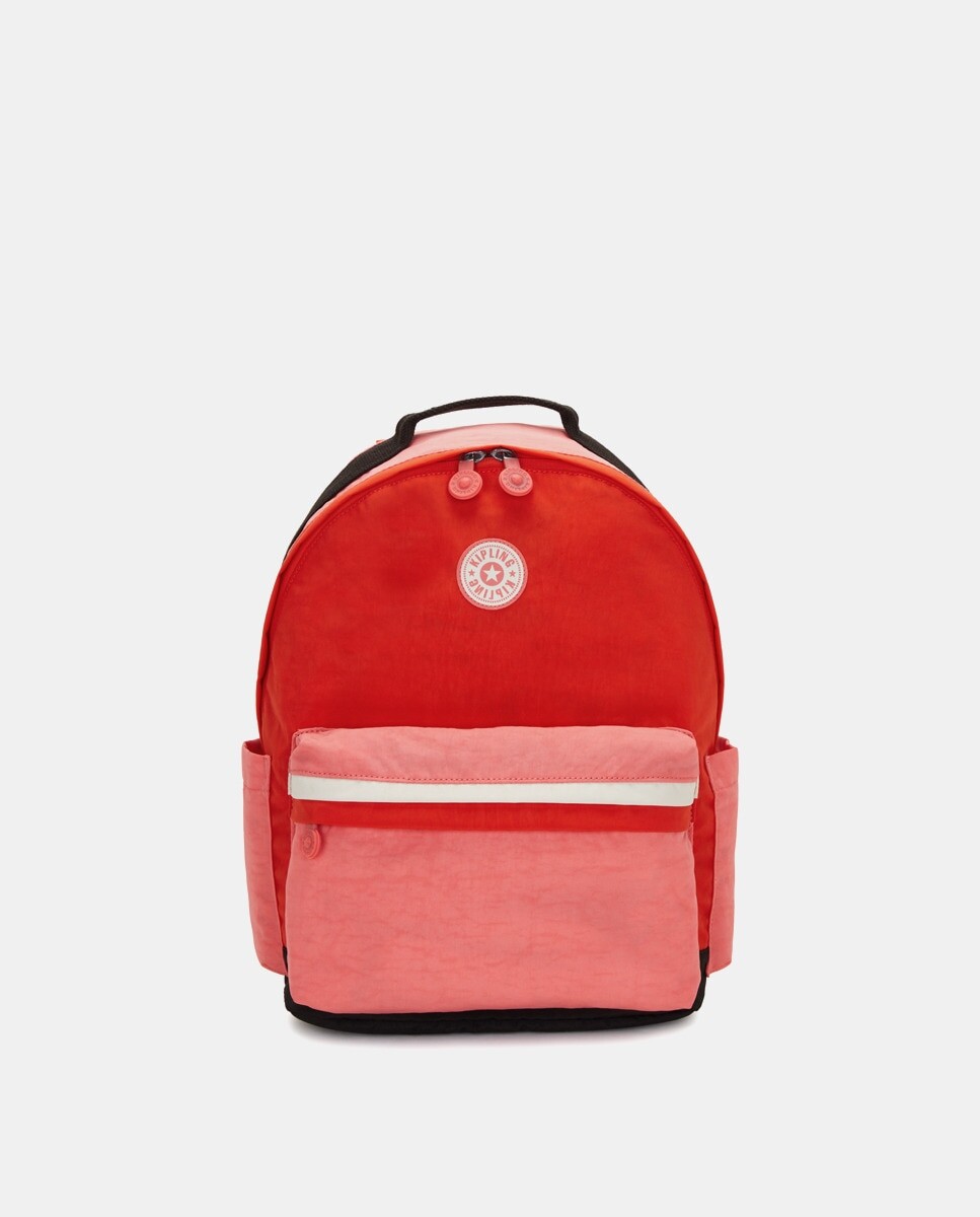 

Большой розовый рюкзак на молнии Kipling, розовый