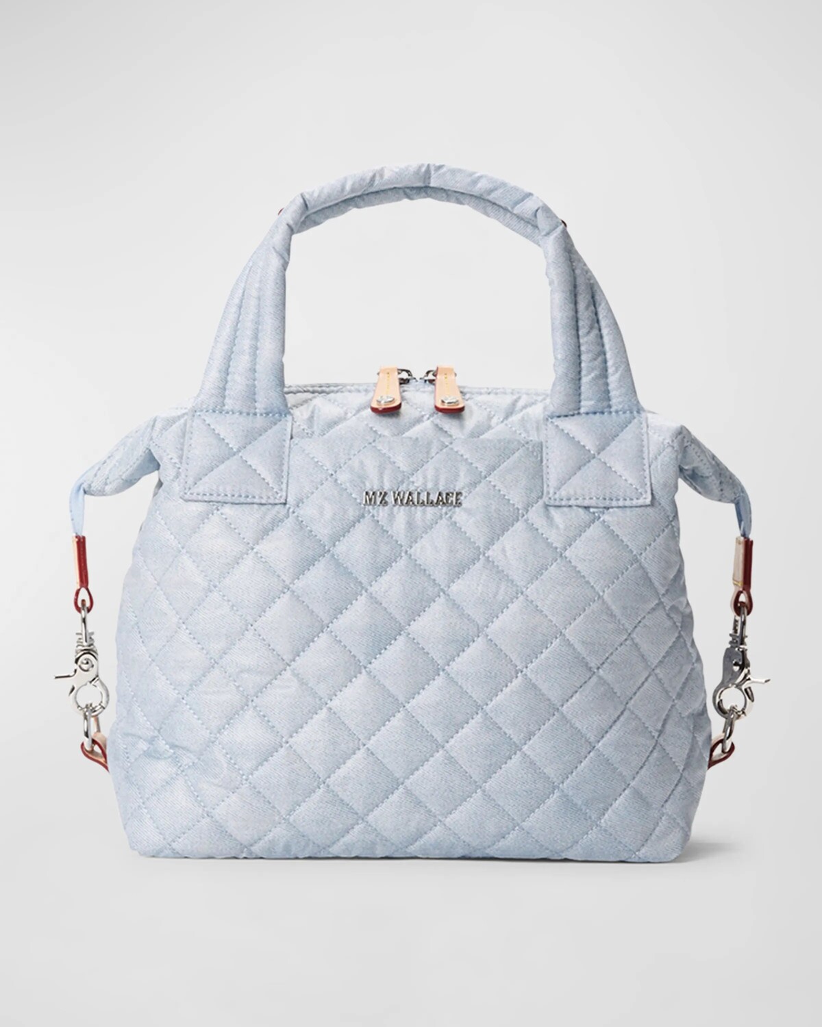 

Маленькая джинсовая стеганая сумка через плечо Sutton Deluxe MZ WALLACE, цвет Medium Blue