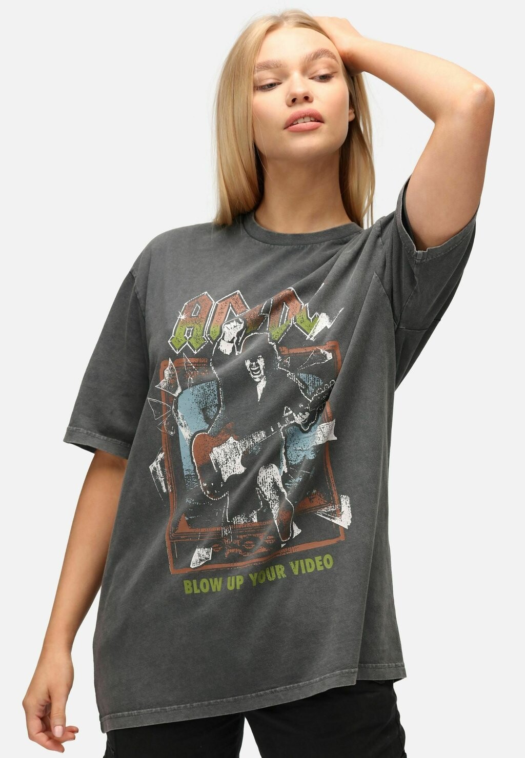 

Футболка с принтом UNISEX ACDC BLOW UP YOUR VIDEO Re:Covered, цвет black