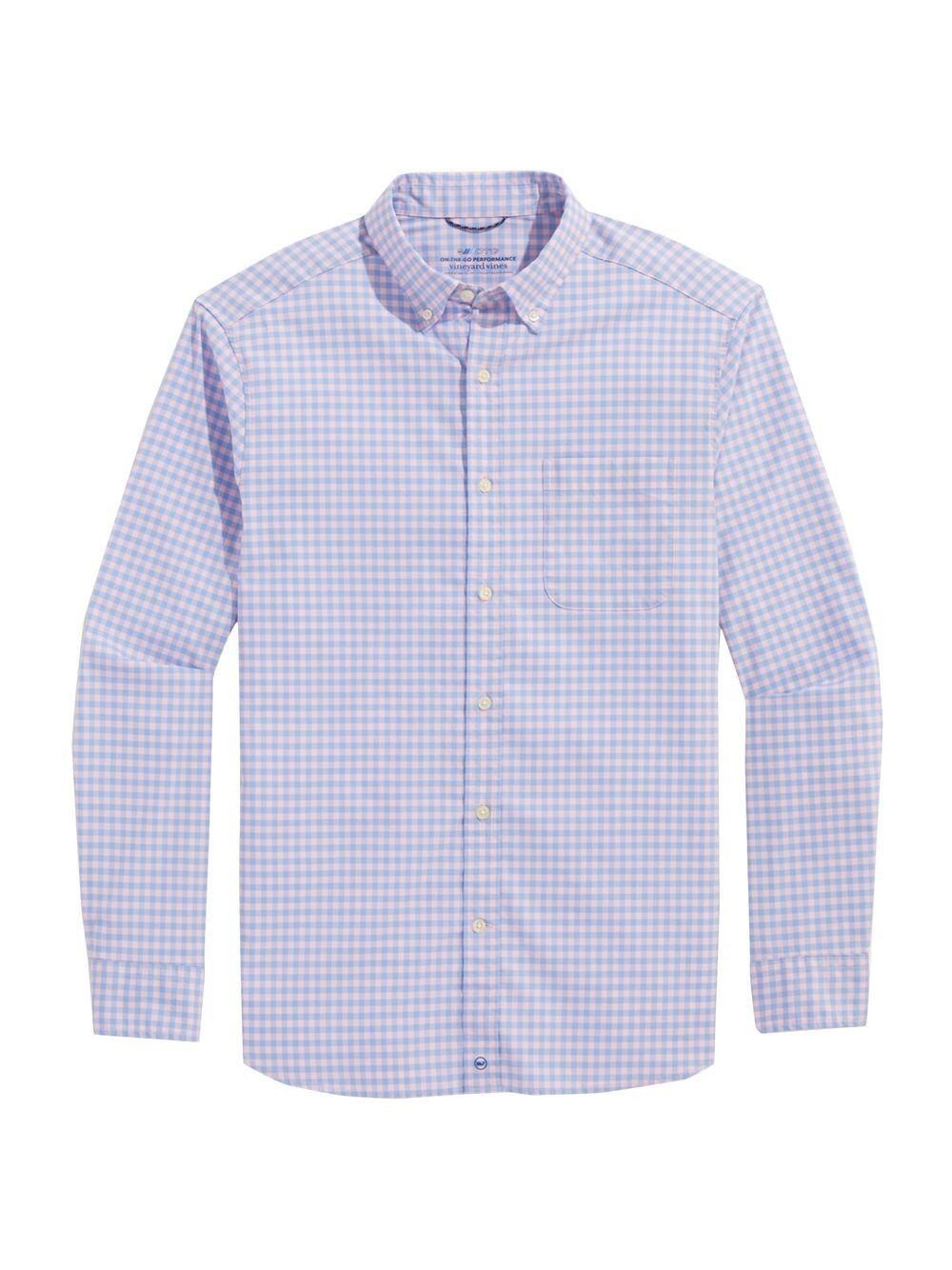 

Рубашка On-The-Go Brrr° в мелкую клетку Vineyard Vines, розовый