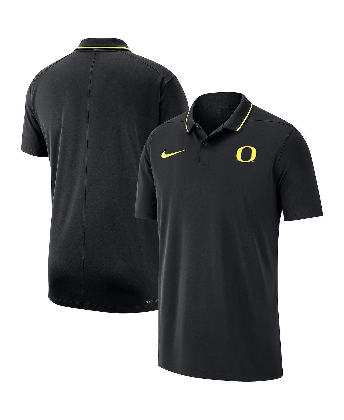 

Мужская черная рубашка-поло Oregon Ducks Coaches Performance Nike