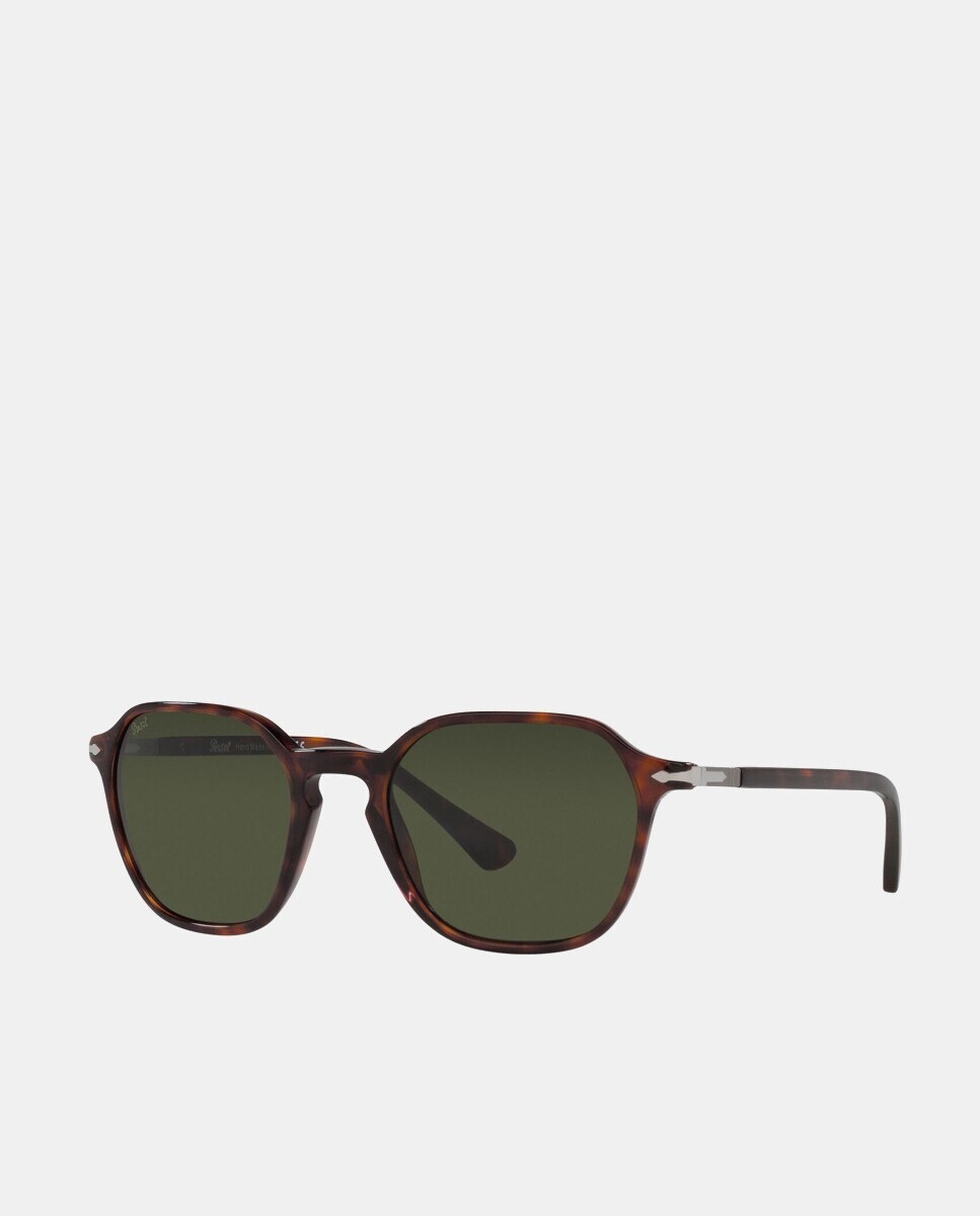 

Квадратные солнцезащитные очки из ацетата гаваны Persol, коричневый