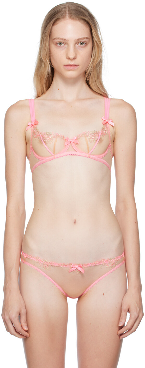 

Розовый бюстгальтер-балконет Agent Provocateur Tessy