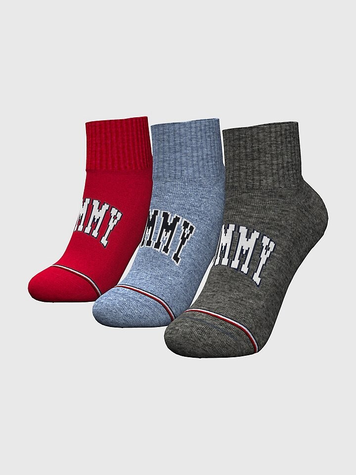 

Детские носки на четверть, 3 шт. Tommy Hilfiger