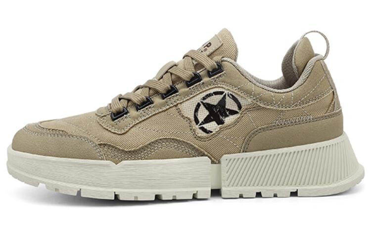 

Кроссовки JEEP SPIRIT Skateboarding Shoes Men Low-top Brown, цвет Natural Deer