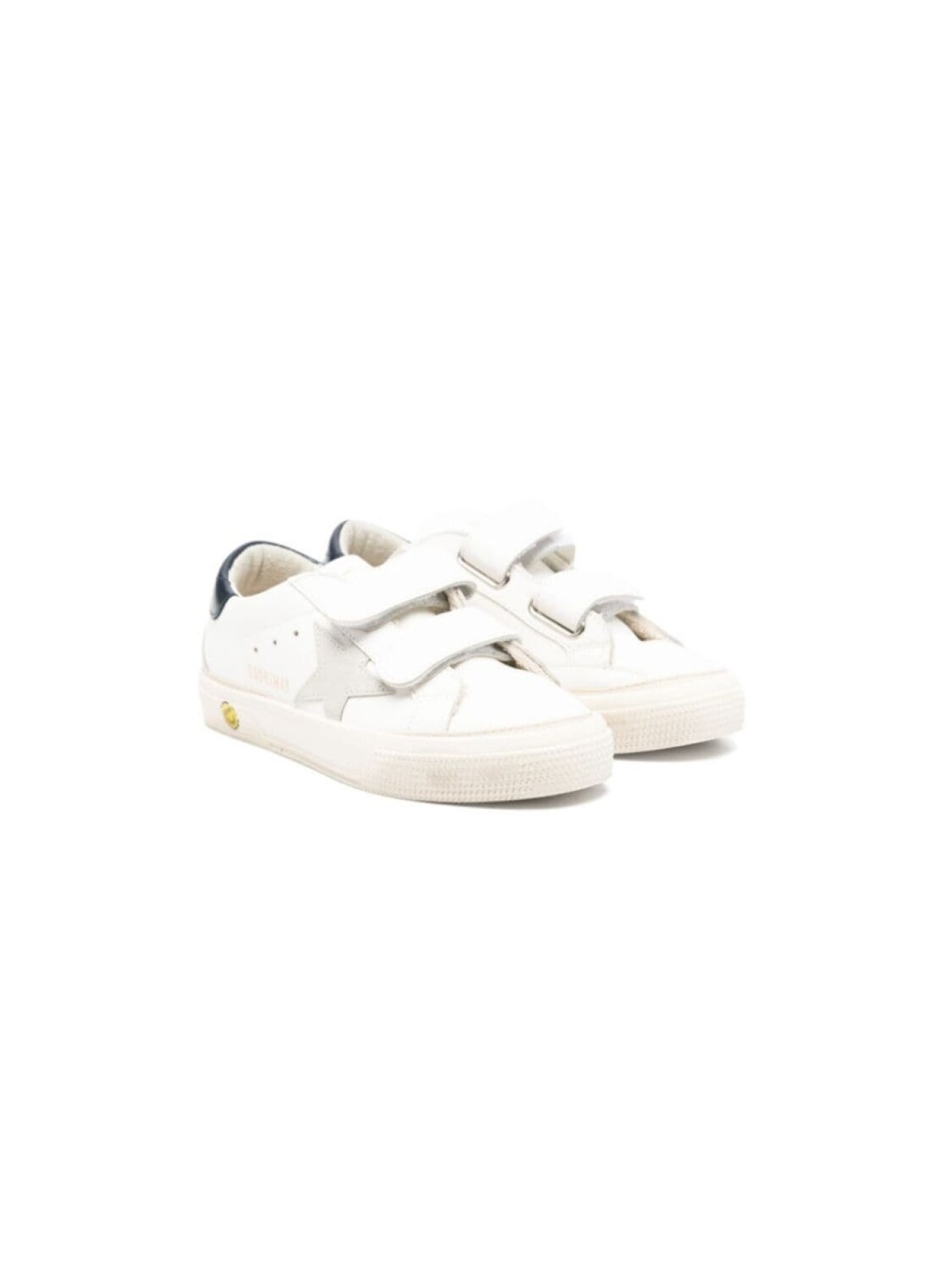 

Golden Goose Kids кеды May School на липучках, белый