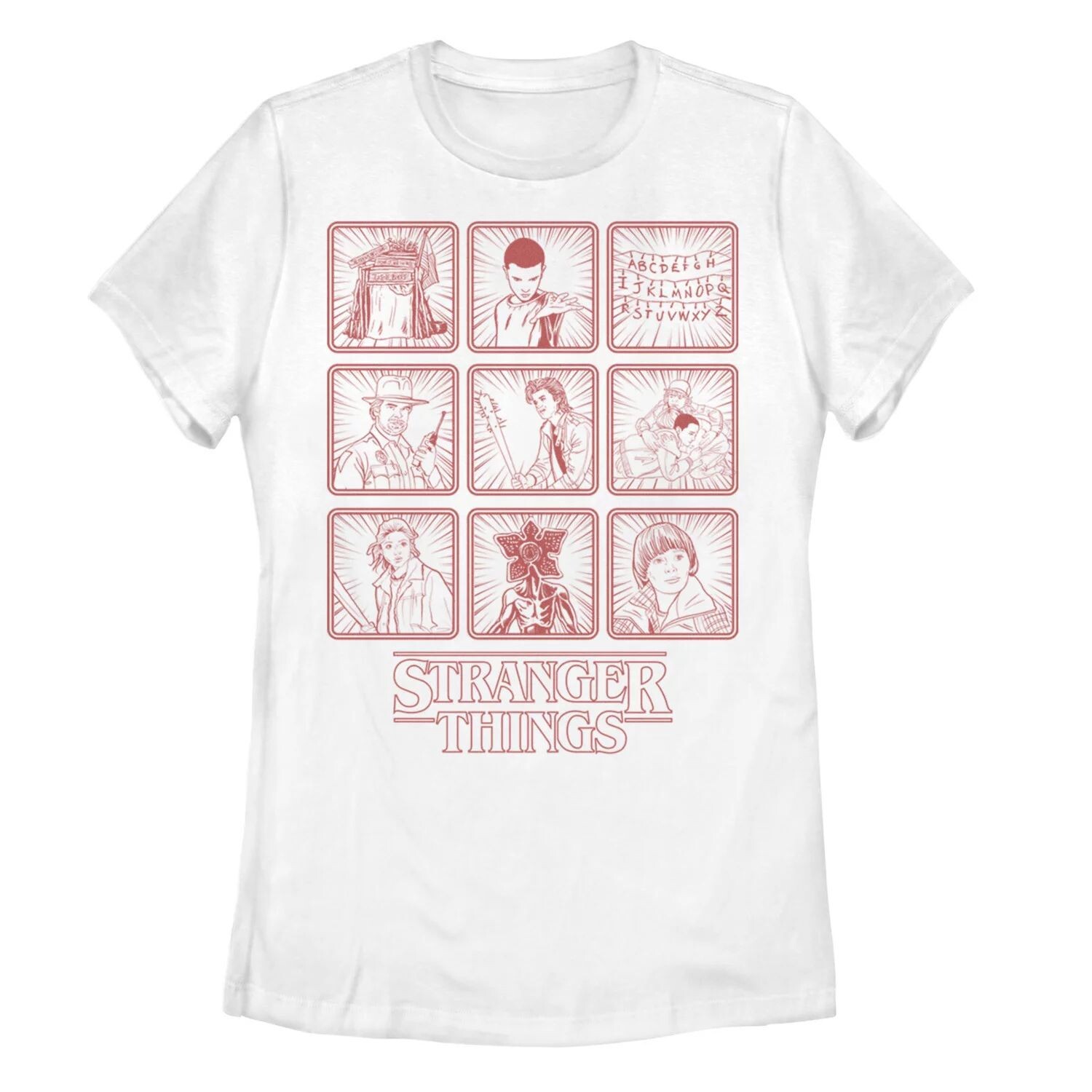 

Детская футболка Netflix Stranger Things Red Line Art Box Up Licensed Character