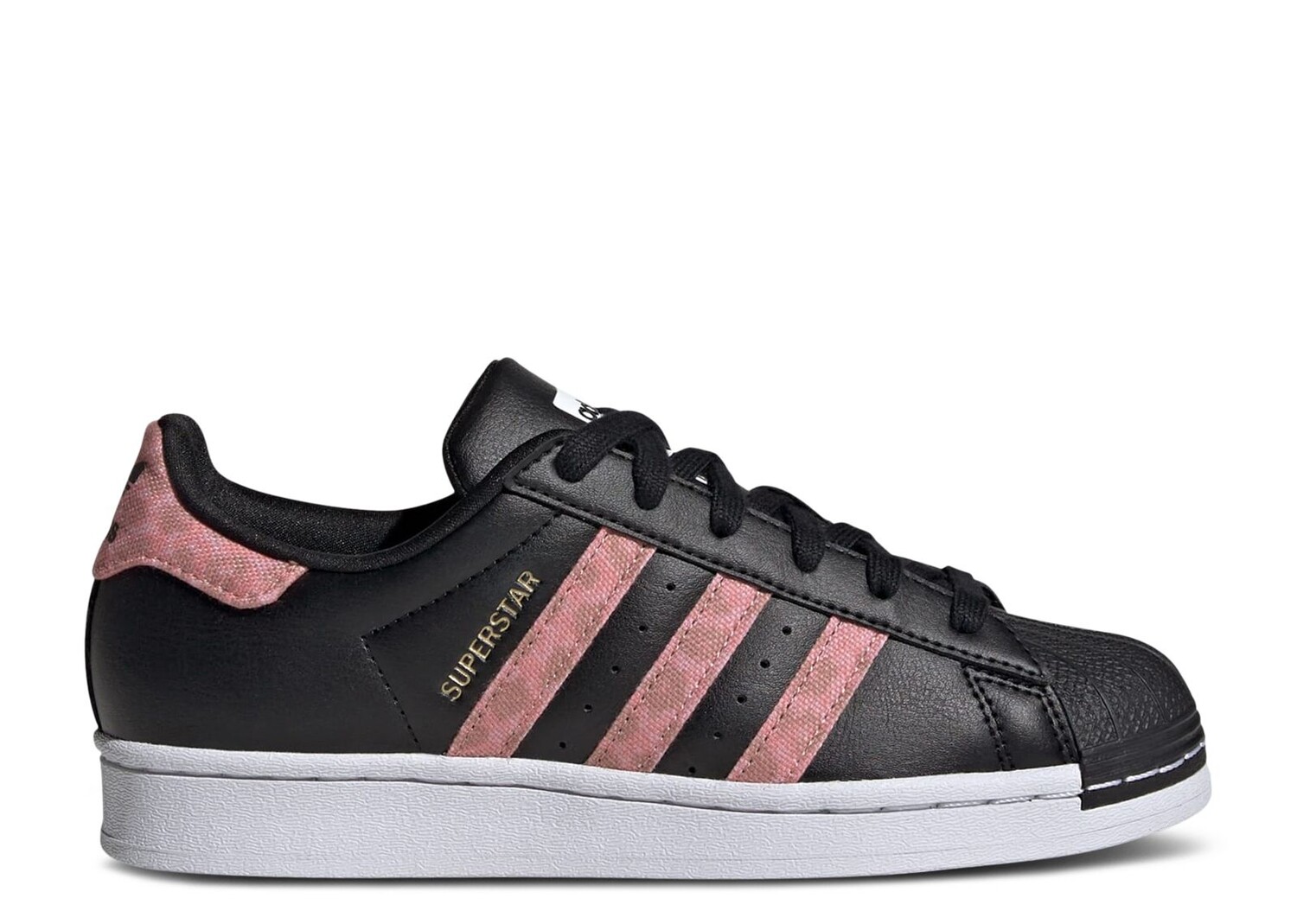 

Кроссовки adidas Superstar Big Kid 'Black Wonder Clay Leopard', черный