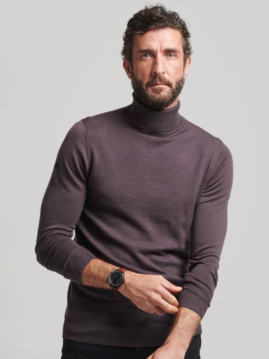 

Джемпер с высоким воротником Superdry Studios Merino, Изюм