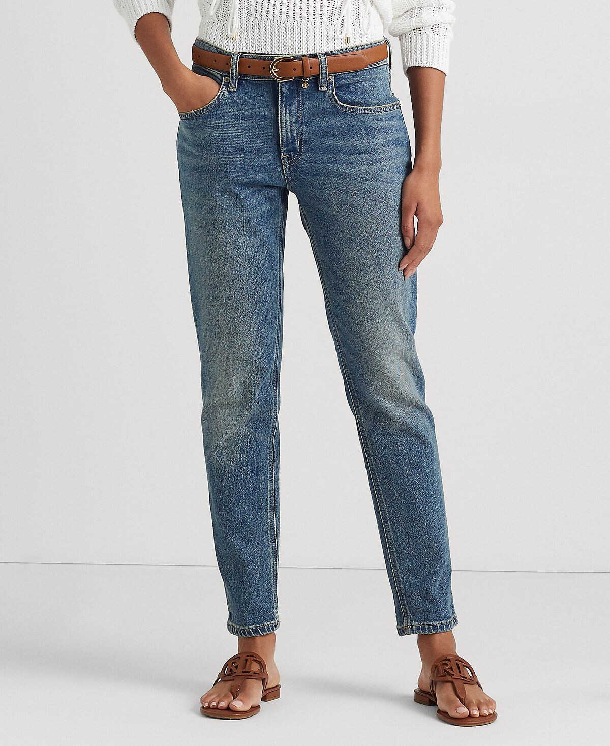 

Женские свободные зауженные джинсы до щиколотки Lauren Ralph Lauren