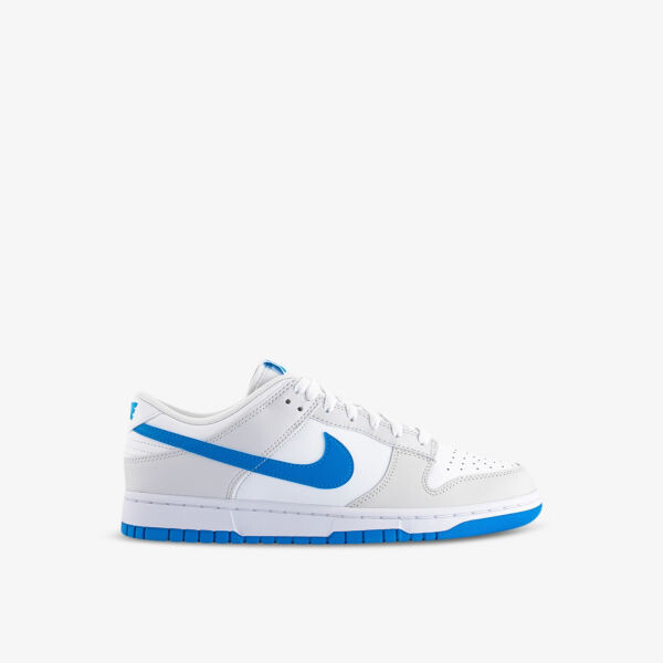 

Кожаные кроссовки dunk low со вставками Nike, синий