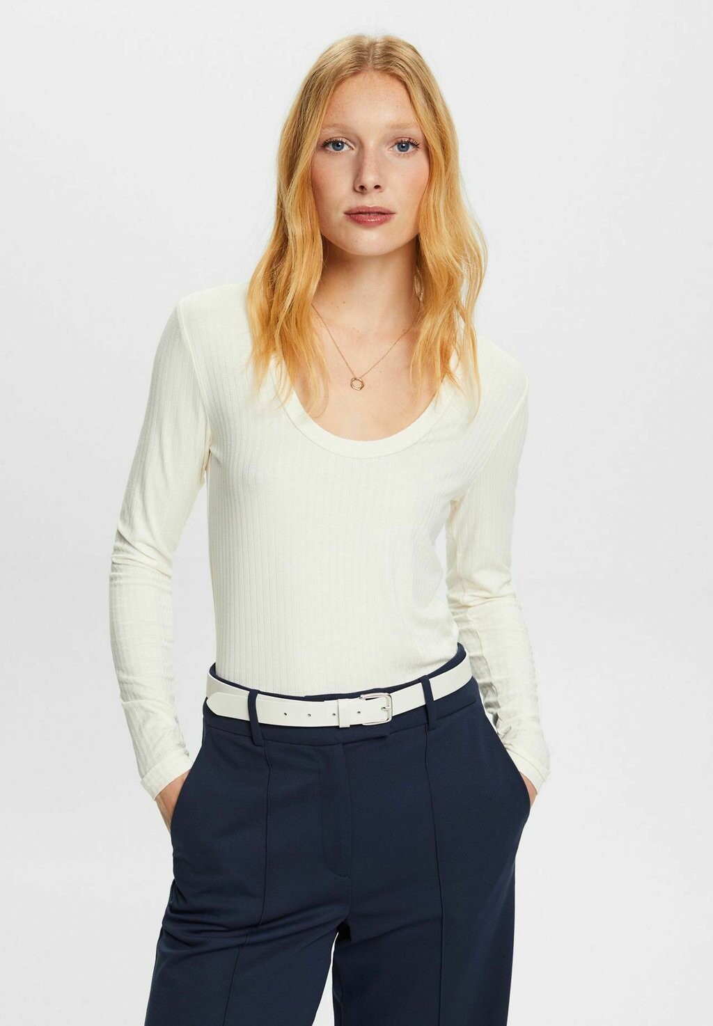 

Рубашка с длинным рукавом Esprit Collection, цвет ice