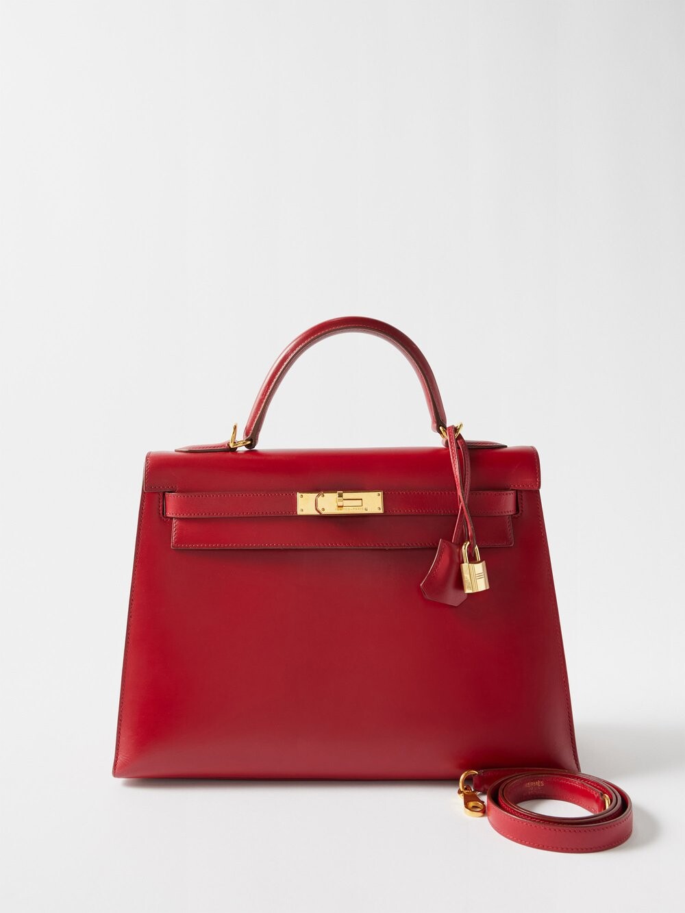 

Сумка hermès kelly 32 см. MATCHES X Sellier, красный