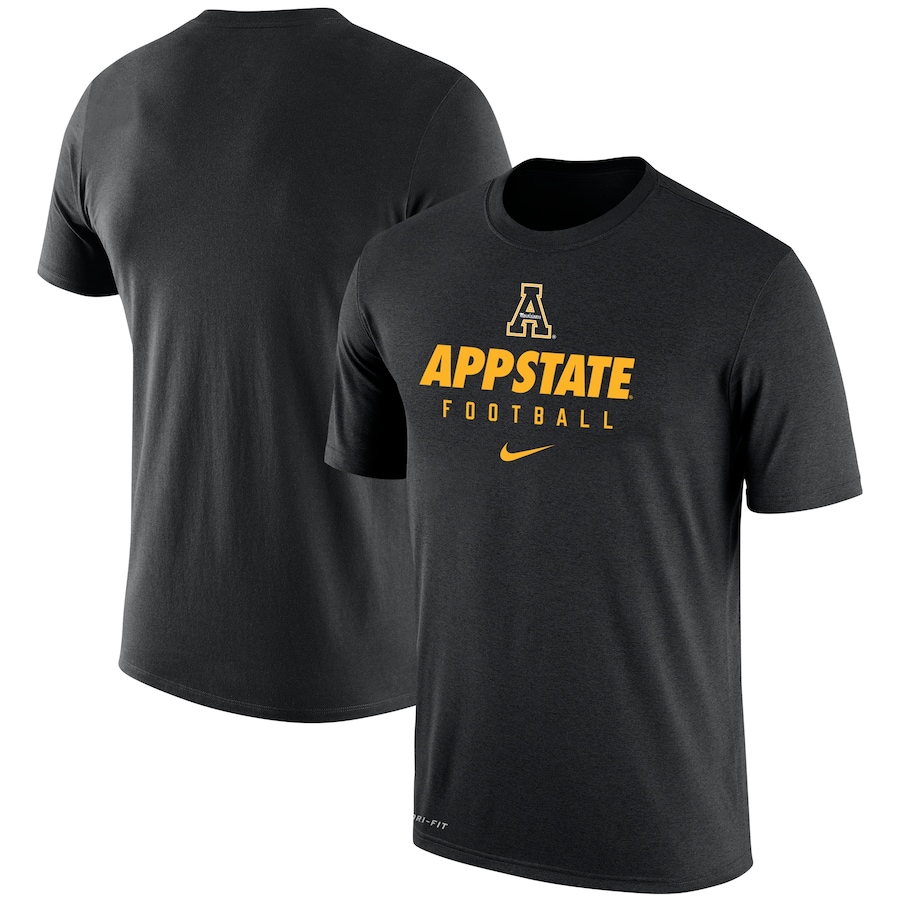 

Футболка с коротким рукавом Nike Appalachian State Mountaineers, черный