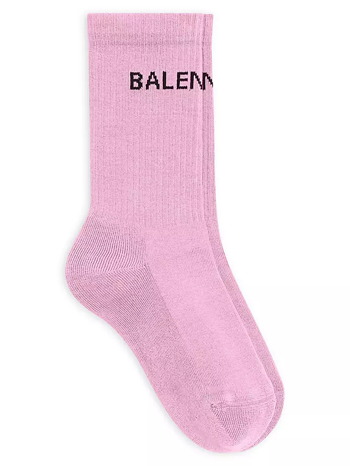 Теннисные носки Balenciaga Balenciaga, цвет rose black