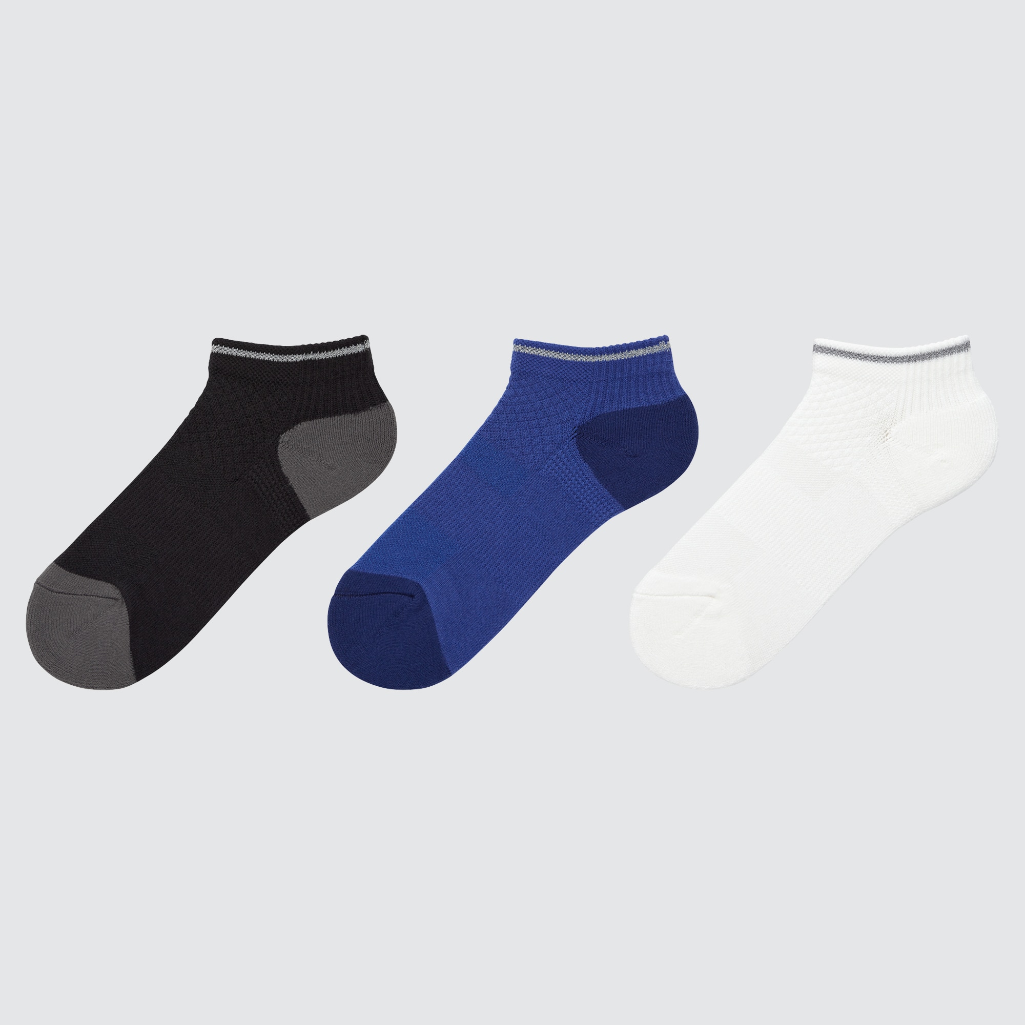 Носки UNIQLO 3 пары, темно-серый носки детские 3 пары tuosite tss1802 1 30 32 серый черный темно серый