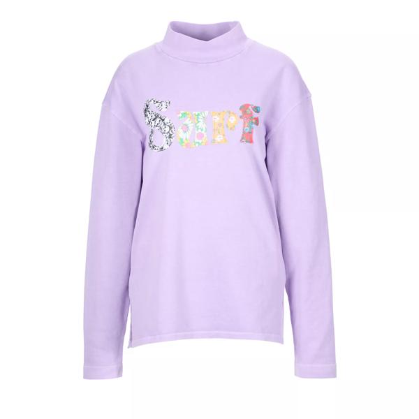 

Футболка longsleeve mit stickerei purple Erl, фиолетовый