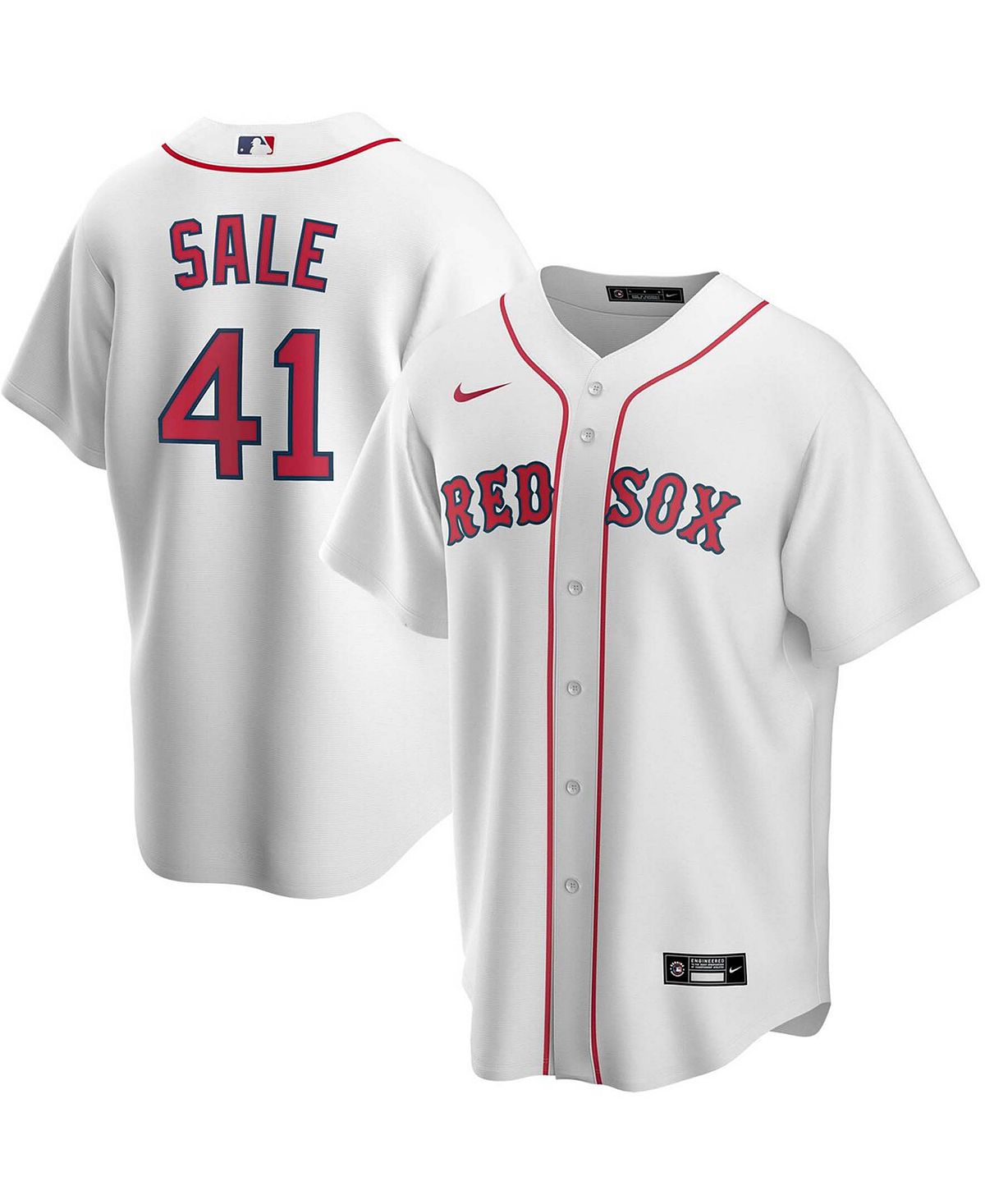 

Мужская белая майка Chris Sale Boston Red Sox с именем игрока Nike