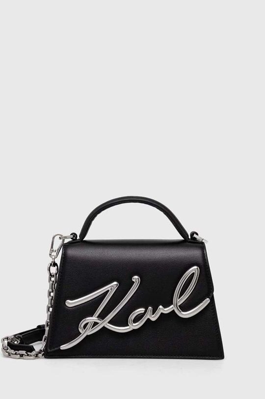 

Кожаная сумочка Karl Lagerfeld, черный