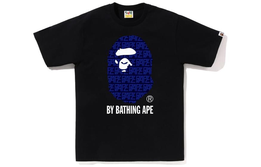 

Футболка мужская A Bathing Ape, черный/темно-синий
