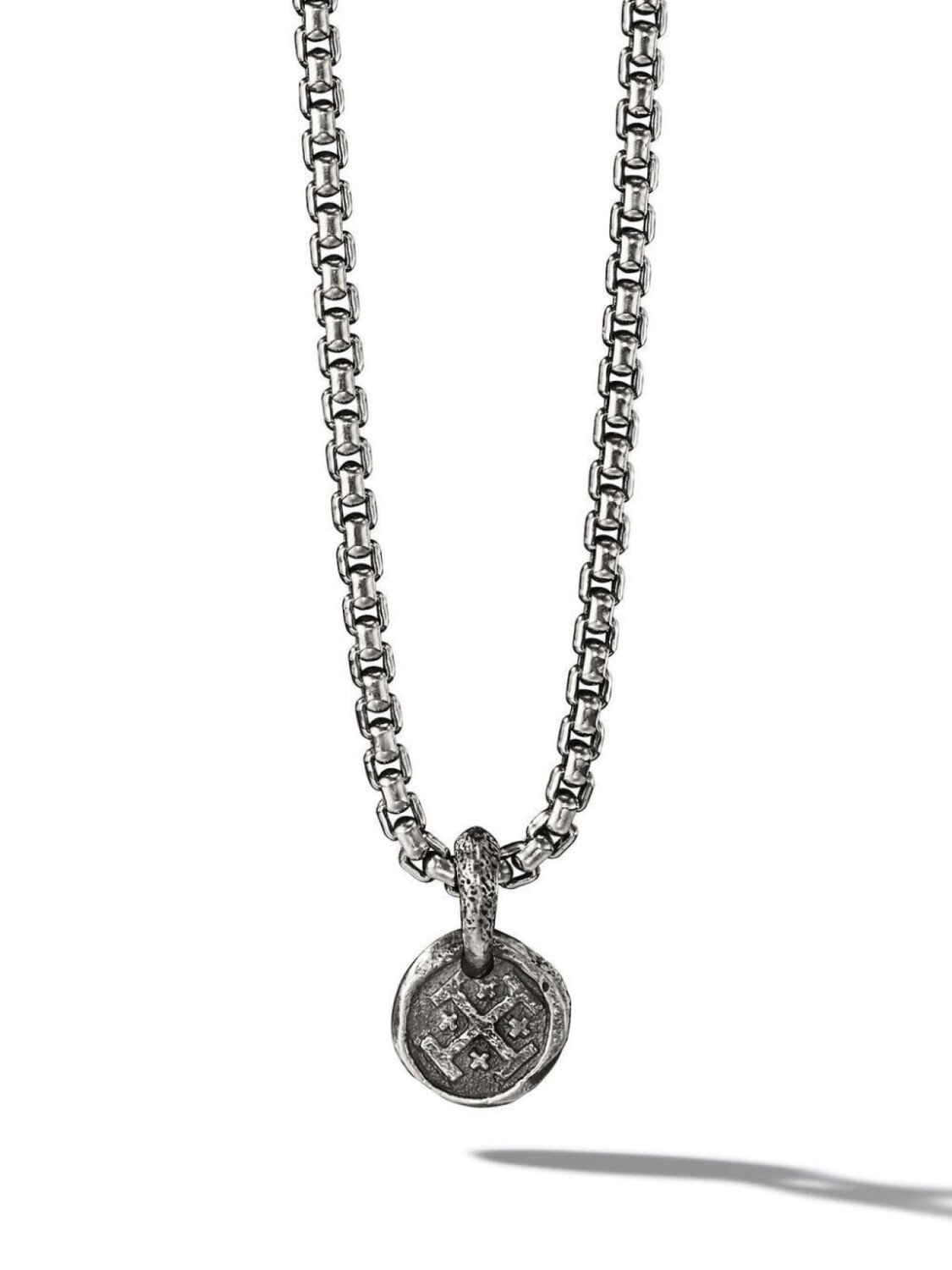 

Серебряная подвеска Shipwreck Coin David Yurman, серебряный