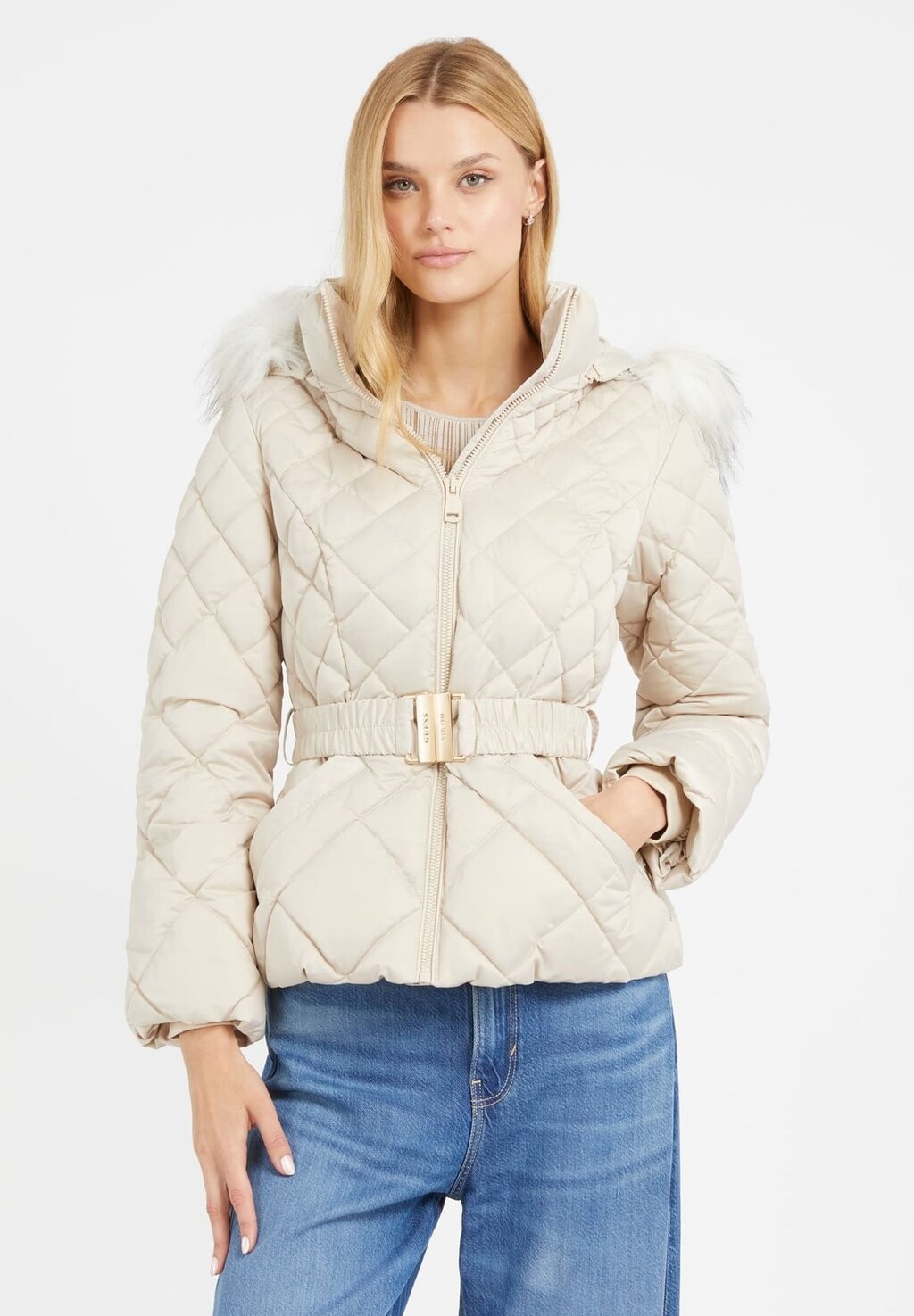

Куртка Guess ОЛЬГА РЕАЛЬ, цвет creme