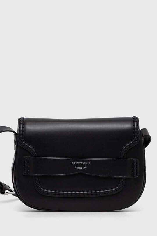 

Кожаная сумочка Emporio Armani, черный