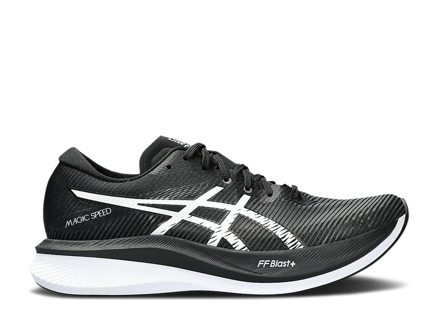 

Кроссовки ASICS Magic Speed 3 2E Wide 'Black White', черный, Черный;серый