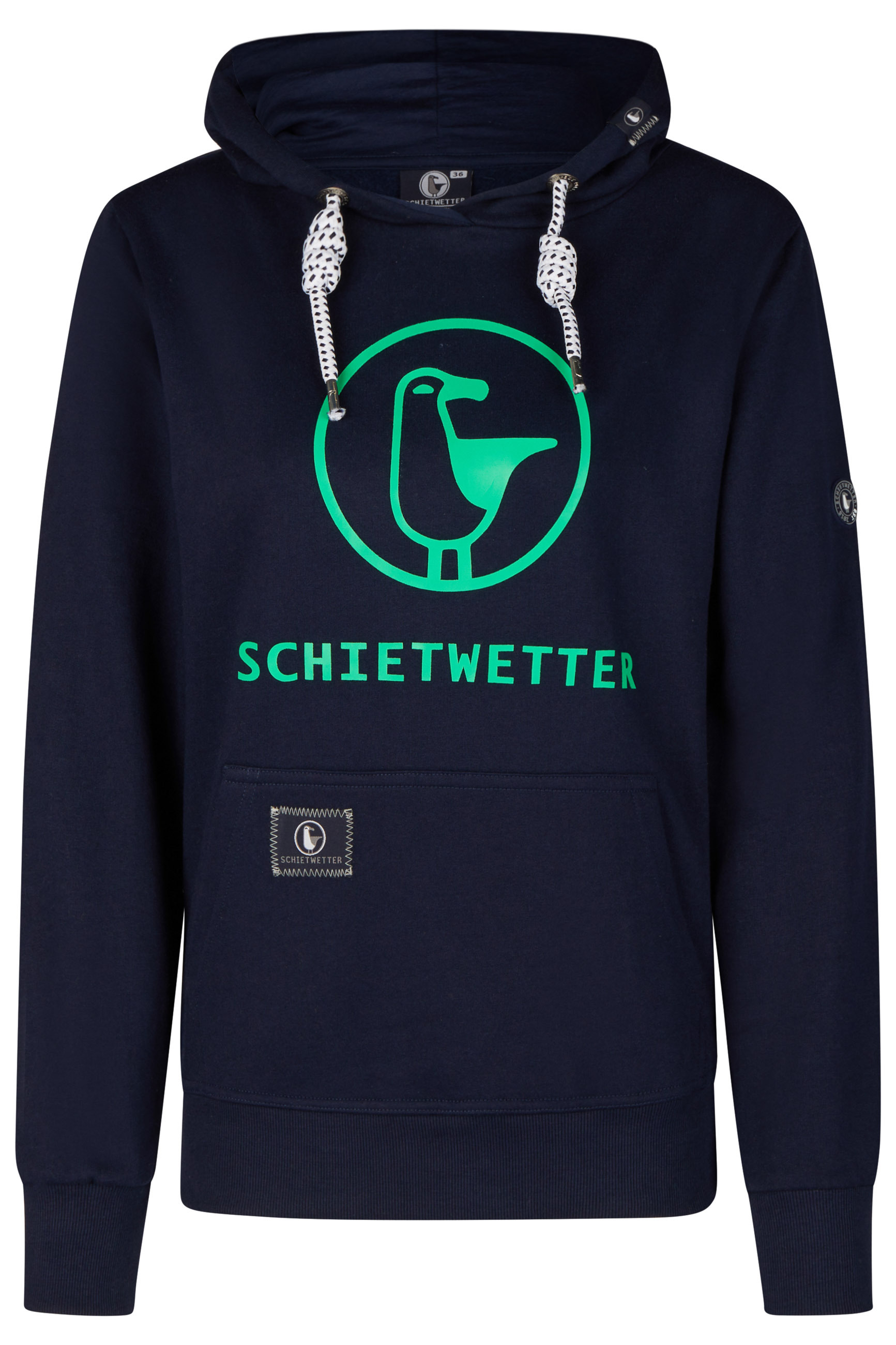 

Толстовка SCHIETWETTER Hoodie Gerti, цвет navy/neongreen