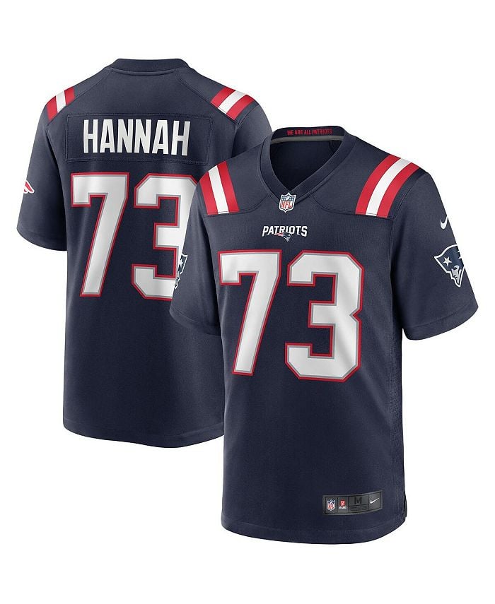 

Мужская майка игрока в отставке John Hannah Navy New England Patriots Game Nike, синий