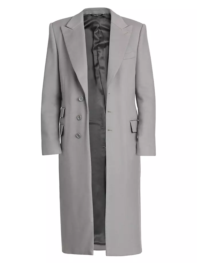 Кашемировое пальто Fu2ry Dolce&Gabbana, серый