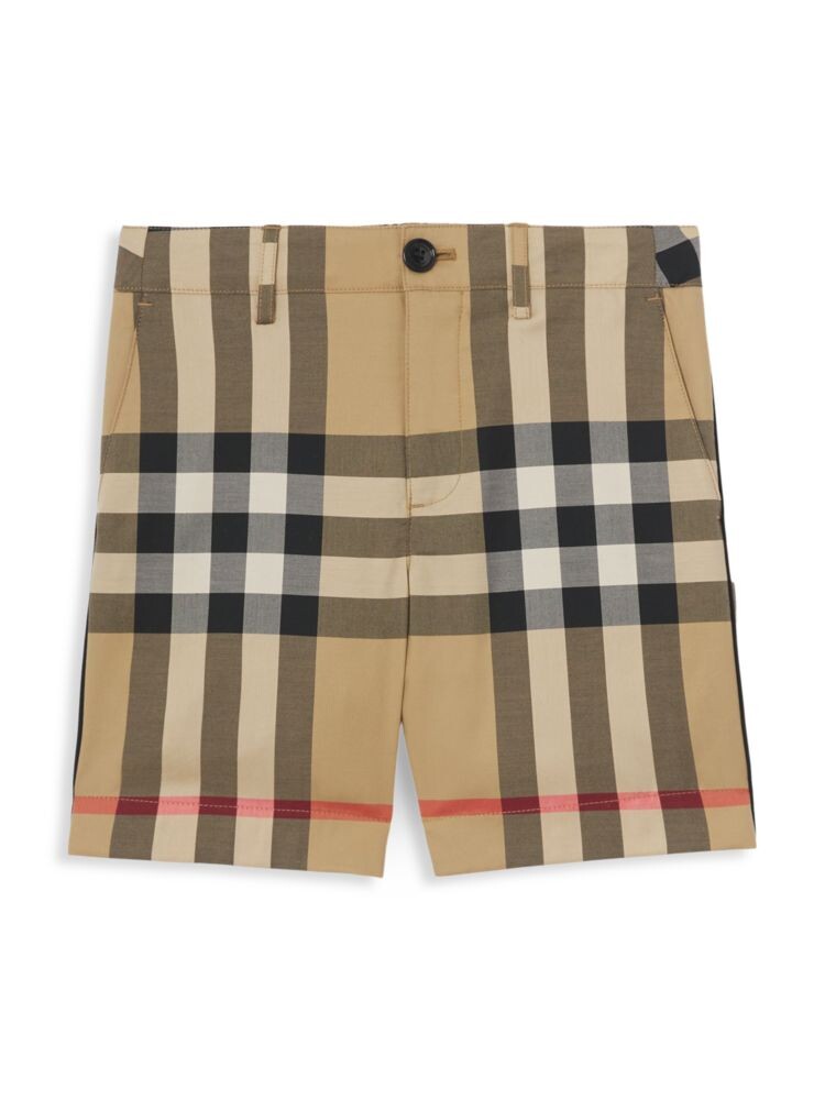 

Узкие шорты в клетку Little Boy's & Boy's KB4 Royston Burberry, бежевый