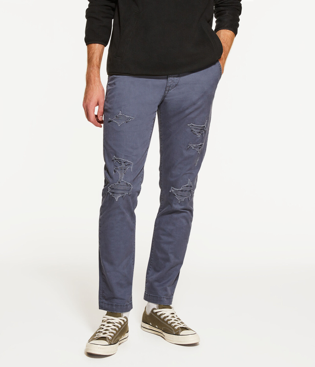 

Узкие прямые брюки чинос Aeropostale, синий