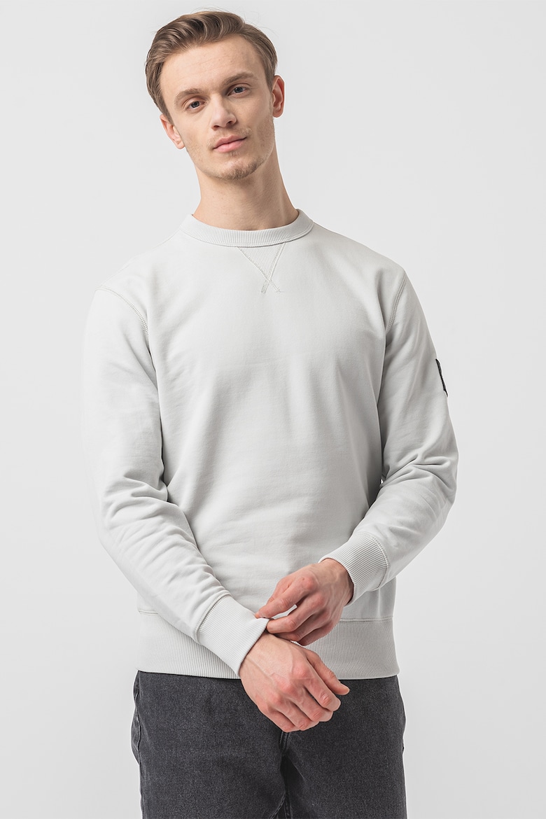 Толстовка с пришитым логотипом Calvin Klein Jeans, серый