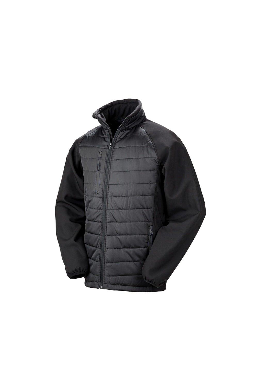 Черная утепленная куртка Compass Soft Shell Result, черный утепленная куртка core soft shell result красный