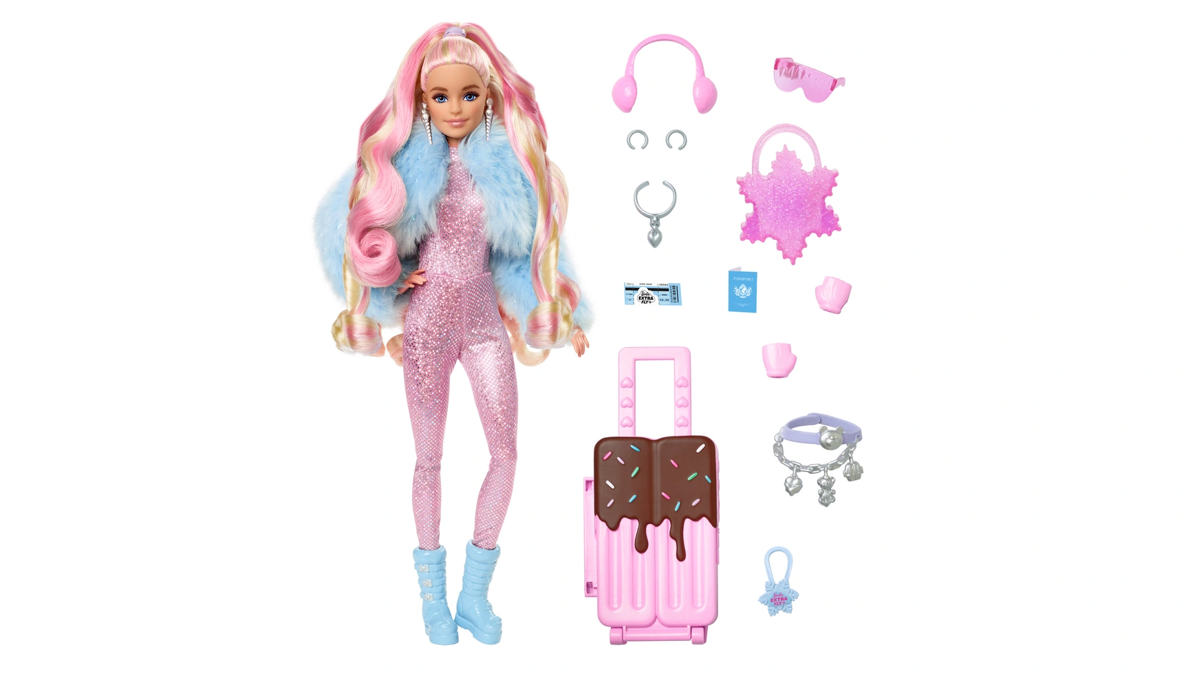 

Кукла Barbie Экстра Флай в зимней одежде