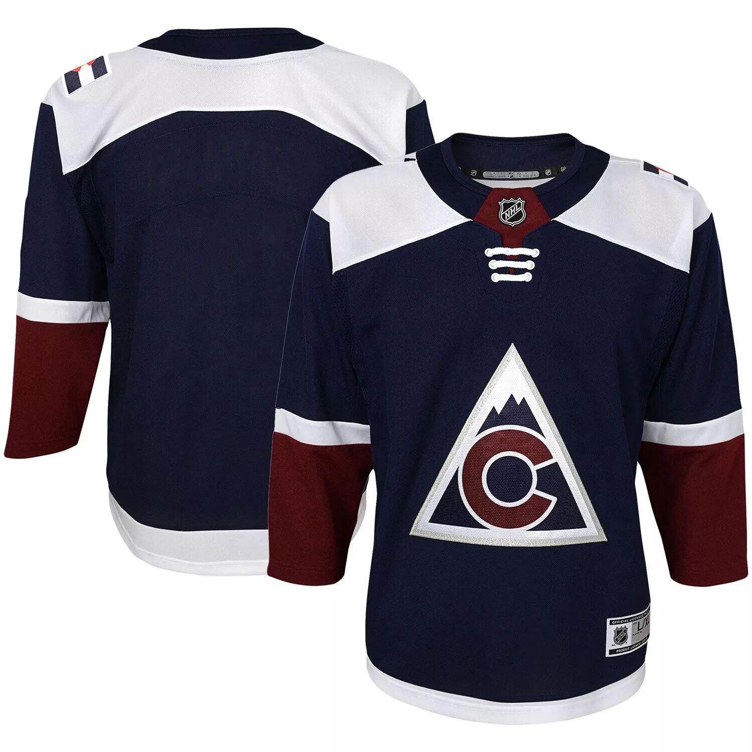 

Молодежная майка Navy Colorado Avalanche 2018/19 Альтернативный премьер-министр Outerstuff