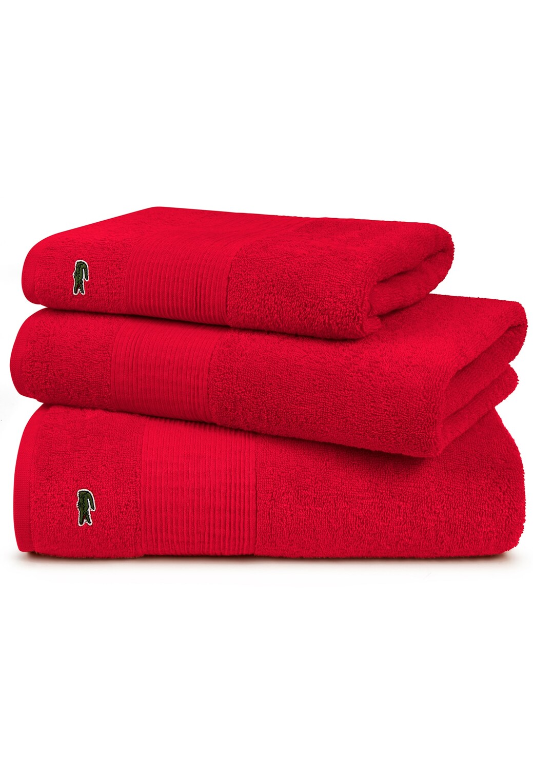 

Полотенце для ванной Lacoste Duschtuch L LE CROCO, цвет ROUGE