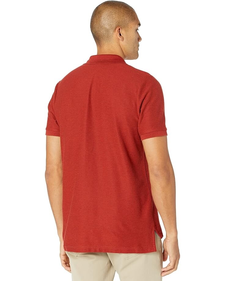 Поло U.S. POLO ASSN. Ultimate Pique Polo Shirt, цвет Pompei Red Heather поло u s polo assn ultimate pique polo shirt цвет oatmeal heather classic navy