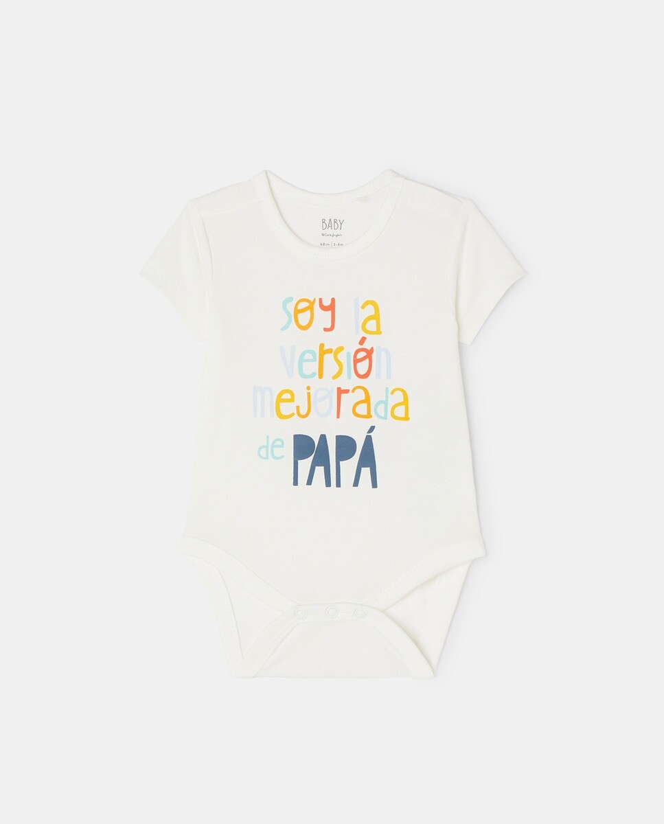 

Детское боди с надписью Baby El Corte Inglés, белый